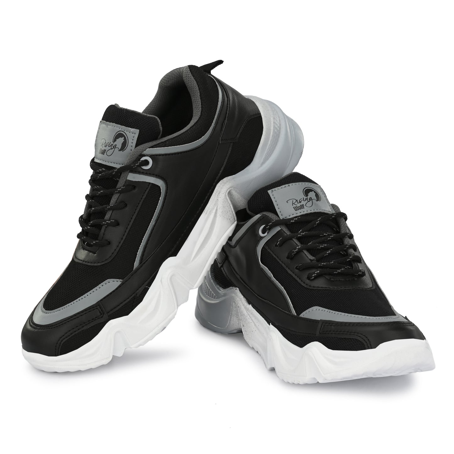Men’s Black & Grey Chunky Stylish Casual Sports Shoes