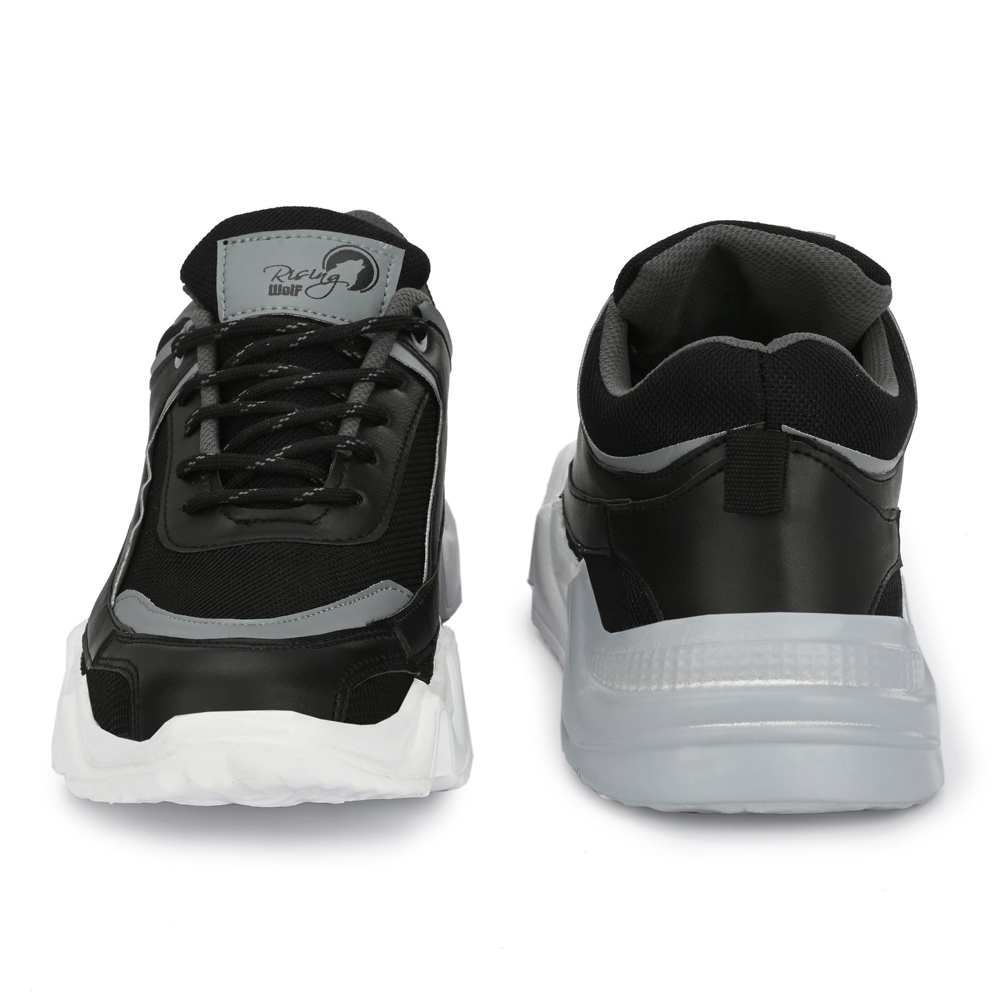 Men’s Black & Grey Chunky Stylish Casual Sports Shoes
