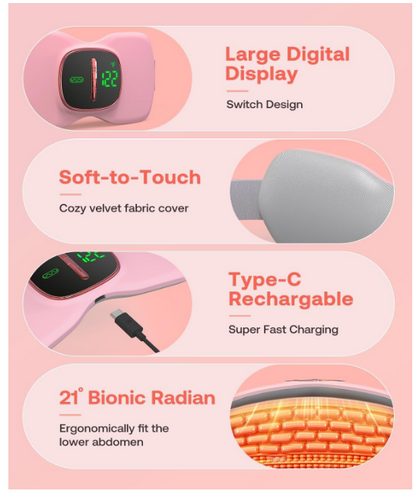 Period Cramp Relief Massager 3 way